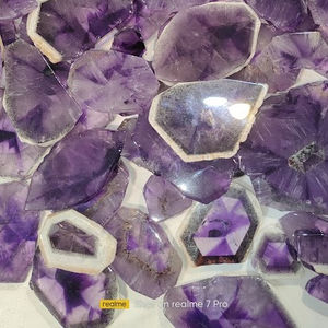 Corte de amatista pulido de alta calidad S. F. GEMS Chevron de 20-55 mm para la fabricación de joyas - Product Image 4