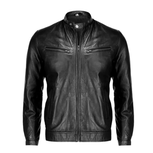 Vestes en cuir de vachette véritable entièrement personnalisées pour hommes Veste en cuir bon marché pour hommes fabriquée au Pakistan - Product Image 3