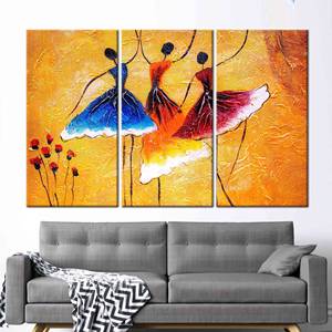 Art moderne : Toile imprimée de trois ballerines dansantes, 3P-Gallery Wrapped - Product Image 1