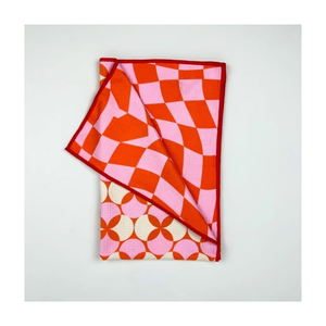 ผ้าขนหนูผ้าฝ้ายแท้ทอด้วยผ้าวาฟเฟิลทอผืนเล็กขนาด40x60ซม. ใช้ในห้องครัวประจำวัน - Product Image 4