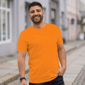 Camiseta Deportiva Unisex de Manga Corta, 100% Algodón, con Estampado Personalizado, Diseño Sólido, Estilo Urbano, Cuello Redondo, para Promociones - Product Image 2