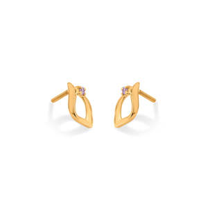Boucles d'oreilles pendantes en or avec zircon et perle pour les fêtes et les fiançailles - Product Image 4