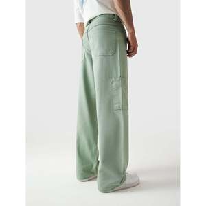 กางเกงคาร์โก้ผ้าแคนวาสเอวสูงระบายอากาศได้ดี สีเขียวมิ้นท์ รุ่นยูทิลิตี้ V1 - Product Image 2