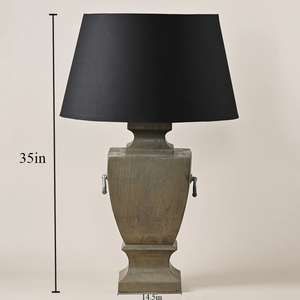 Trusted Manufacturer Wooden <b>Lamp</b> Rustic Indoor Livingroom Bedroom Home Lighting Organic Texture Feel Natural <b>Warm</b> Cozy - Product Image 5