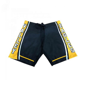 Pantalones Cortos de Hockey sobre Hielo Sublimados Personalizados al por Mayor, Tela 100% Poliéster, Duraderos, Cómodos, Profesionales, de Secado Rápido - Product Image 3