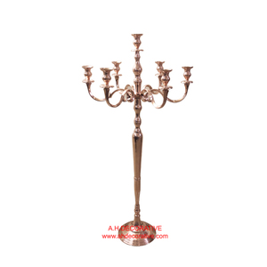 Attractive Wedding Centerpieces 5 Arms Candelabra for Floor High Quality Metal Embossed Handmade <b>Candle</b> Holder for Home Decor - Product Image 4