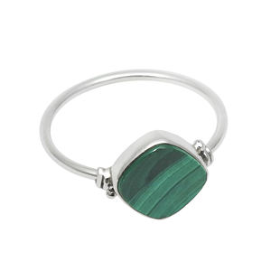 Bague élégante en forme de coussin en argent sterling 925 pour femme et fille, bijoux faits à la main, prix d'usine direct - Product Image 1