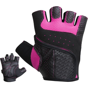 Guantes de entrenamiento cruzado medio sin dedos para ejercicio físico Pesas acolchadas Levantamiento y ciclismo para gimnasio Trabajo y Deportes - Product Image 1