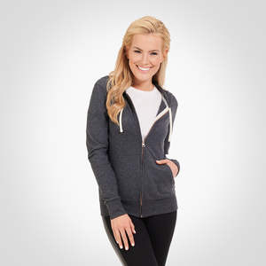 Sudaderas CUMAX con Logotipo Personalizado, Talla Grande, Lavanda Claro, Cierre Completo, 100% Lana de Alta Calidad, Sudaderas con Capucha para Mujer - Product Image 4