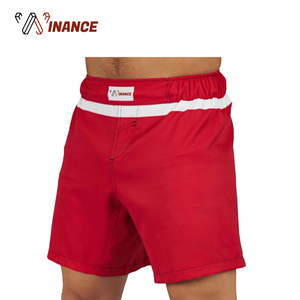 Short de boxe MMA pour hommes pour adultes Logo personnalisé en polyester et élasthanne conçu pour le combat et l'entraînement Service OEM disponible - Product Image 3