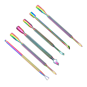 Private Label Disposable Eco-friendly Stainless Steel Dual Sided Cuticle Pusher New Arrived <b>Nail</b> <b>Cleaner</b> - Product Image 1