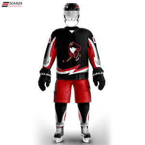 Ventes en gros de maillots de hockey sur glace de haute qualité avec logo personnalisé, nouveaux maillots pour adultes, service OEM Finlande, conception personnalisée, ensembles de vêtements uniformes, 100% - Product Image 3