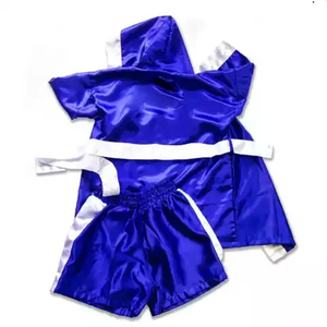 Venta al por mayor de diseño personalizado de corte perfecto, bata de boxeo transpirable, precio bajo, logotipo personalizado, batas de boxeo de alta calidad más vendidas - Product Image 3