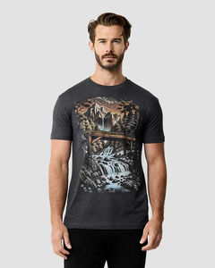 T-shirt en coton lourd de grande taille pour streetwear, impression sérigraphique, vente en gros, t-shirt graphique pour hommes - Product Image 3