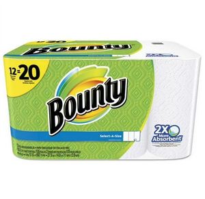 Best Price on Bounty Original Size 2-Ply <b>Paper</b> Towels White 8 Rolls | 20 Regulars Rolls Factory Sealed - Product Image 5