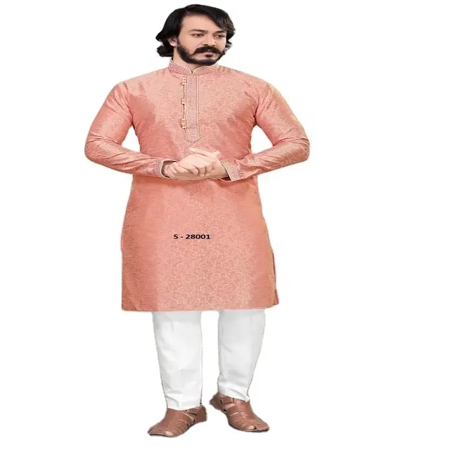Pyjama Kurta de qualité supérieure de mariage et de fête du fournisseur et exportateur indien disponible au prix de gros hommes kurt