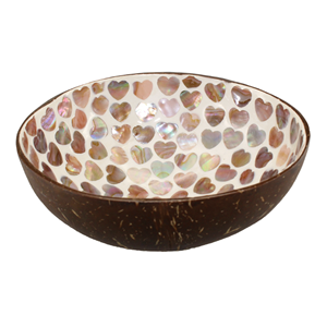 Bol en laque de noix de coco écologique de haute qualité avec nacre incrustée prix de gros bon marché pour les ustensiles de cuisine bol alimentaire Vietnam - Product Image 2