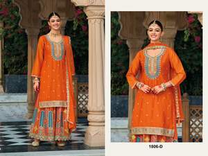 Paquistaní Salwar Kameez Mujeres Trajes de lujo Traje étnico Punjabi Costura Traje de lujo Creación de ley Ropa India pakistaní - Product Image 4