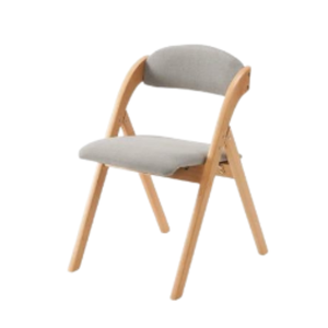 Practical And Minimalist Living Room Chair Featuring A Foldable Wooden Frame And <b>Padded</b> <b>Foam</b> Cushioning - Product Image 1