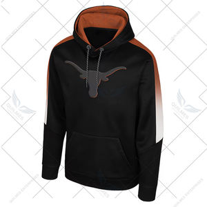 เสื้อฮู้ดสีดำ-2025มีหมวกคลุมกันหนาวสไตล์มหาวิทยาลัยเท็กซัสน้ำหนักเบา - Product Image 2