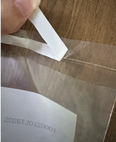Sac en plastique plat imprimé sur mesure, thermoscellable, à ouverture supérieure, pour l'emballage de marchandises diverses
