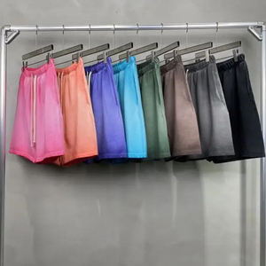 2025 <b>Men</b> Summer <b>Men</b> High Street <b>Shorts</b> Drawstring Acid Washed Cotton <b>Sweat</b> <b>Shorts</b> <b>Mens</b> Distressed <b>Shorts</b> - Product Image 3