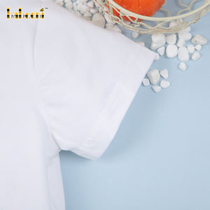 Conjunto de Bebé Niño con Apliques de Calabaza, Cierre de Botones a Presión, 100% Algodón, Azul Bebé, Cuadros, Certificado OEKO-TEX, Sin Mangas, ODM - Product Image 4