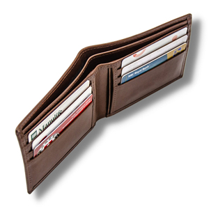 Cartera plegable de cuero de alta calidad, monedero minimalista con bloqueo RFID delgado para hombres, estilo Vintage, 2017 - Product Image 6