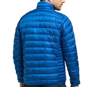 Chaquetas acolchadas de ajuste relajado con cuello levantado para hombre, chaqueta acolchada elegante de aspecto liso para hombre, chaqueta de invierno con logotipo personalizado disponible para exteriores - Product Image 2