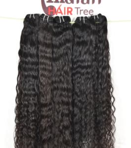 Extensions de cheveux humains vierges indiens 100% naturels, aspect naturel, bouclés, non traités, cuticules alignées, tissage chimique - Product Image 4