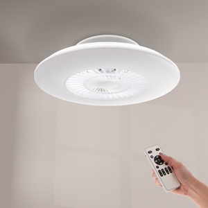 Ventilador de techo Invisible para decoración del hogar de 40W con luz, de CC Motor, cuerpo de lámpara ABS, Control remoto, regulable, 60W de potencia, 60X16.6H CM - Product Image 3