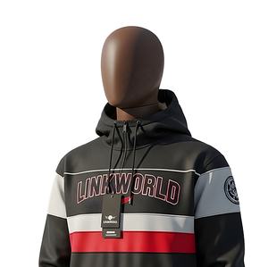 Vente en gros de sweat à capuche surdimensionné en molleton 100% polyester pour hommes avec fermeture éclair de qualité pour la saison d'hiver Service OEM disponible - Product Image 4