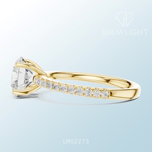Anillo exclusivo de racimo de diamantes blancos, corte redondo, claridad VS+, color F, certificado IGI, joyería fina hecha a mano, hecho a medida. - Product Image 5