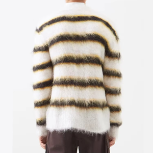 Pulls en maille moelleuse de style mohair pour hommes, couleur unie, nouvelle mode, vente en gros, design personnalisé, fabriqués au Pakistan, prix bas, meilleure vente - Product Image 3