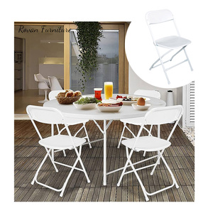 Sillas de Boda Judías RTS TOP, Sillas Wimbledon Redondas de Acrílico con Respaldo, Sillas Plegables para Niños para Bodas al Aire Libre - Product Image 1