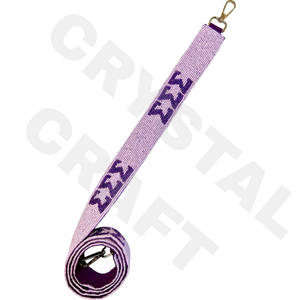 CRYSTAL CRAFT <b>Red</b> Raiders Texas India Style Glass <b>Beads</b> Customized Color & Logo Purse Strap Accessories - Product Image 4