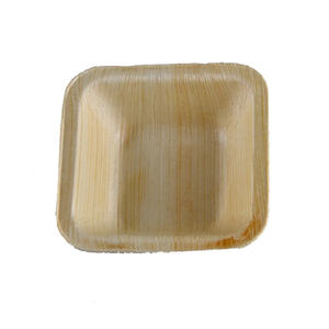 Cuencos de cena desechables de hoja de palma cuadrada biodegradable ecológica, vajilla desechable compostable para fiestas de bodas - Product Image 3