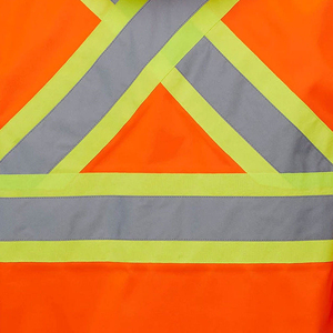 Seguridad personalizada ANSI Clase 1 impermeable invierno alta visibilidad chalecos de trabajo tiras reflectantes tráfico carretera ropa de trabajo al aire libre uniformes - Product Image 4