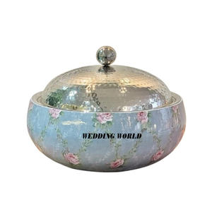 Pot à fleurs autocollant design en métal Casserole faite à la main d'excellente qualité Nouvelle arrivée Réchauffeur d'aliments de luxe en gros - Product Image 1