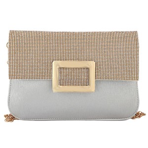 Women's Fancy <b>Clutch</b> 6560 - <b>Silver</b> - Product Image 3
