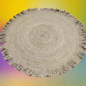 Bangladesh fait à la main 100% Jute tapis écologique naturel tressé tapis tissé conception taille personnalisée pour la décoration intérieure en gros - Product Image 4