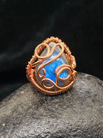 Luxe fait à la main Labradorite pierre précieuse anneau métal laiton 10To12MM concepteur à la mode bijoux en pierre naturelle pour cadeau d'anniversaire et elle