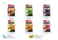 Lot 100 Gummy (Sour) - Orange Saveur Sucré 95g X 24 Pkts