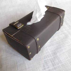 Handmade Leather Napkin Holder Western Dining Room Decor <b>Desk</b> Leather Housewarming Handmade <b>Gift</b> For The Home LBTC-0057 - Product Image 4