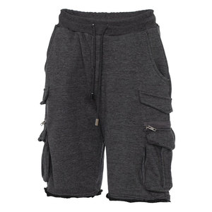 Unisex Vintage All-Over Print Sweat <b>Shorts</b> 100% Cotton French Terry Solid Pattern Custom Embroidered <b>Patch</b> Logo Elastic Waist - Product Image 6