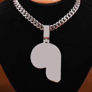 Lujoso Moissanite Diamond 925 Sterling Silver P Colgante personalizado Iced Hip-Hop Style para hombres con nuevo colgante de diseño personalizado - Product Image 2