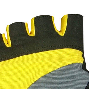 Gants de sport pour la gym, en cuir synthétique souple et très résistant, demi-doigts, antidérapants, avec sangle de poignet réglable, pour l'extérieur - Product Image 4