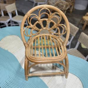 Silla de ratán hecha a mano ecológica de primera calidad para niños, artesanía tejida artesanal de Vietnam para guardería con estilo - Product Image 3