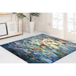 Tapis à motifs de reflets d'eau : Décoration d'appoint moderne, Tapis en chenille - Product Image 4