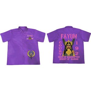 Camisa de Alta Calidad Unisex con Apliques Bordados Personalizados, Estilo El Hajj Court 252 FAYUM Oasis, Calidad Premium, Camisa Fraternal - Product Image 2